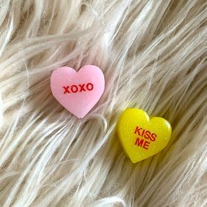 Valentine Hearts Straw Toppers Set